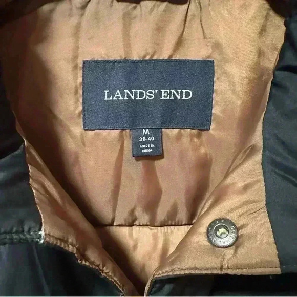 Lands End Men’s Puffer Vest Sz M - Picture 3 of 4